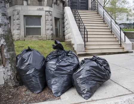 Clearing household waste in a South London home