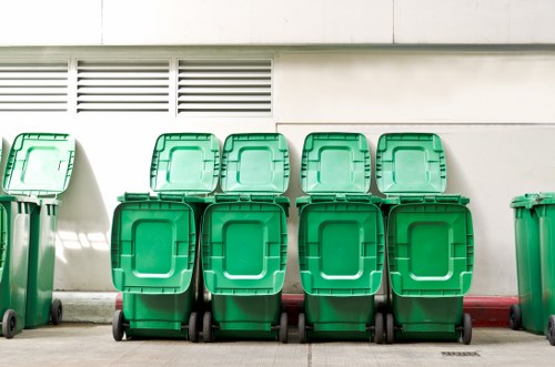 Commercial waste bins in South London