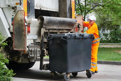 Various types of builders waste materials