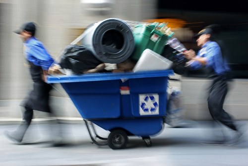 Recycling process in South London