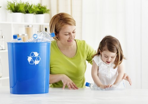 Recycling center in South London handling various materials